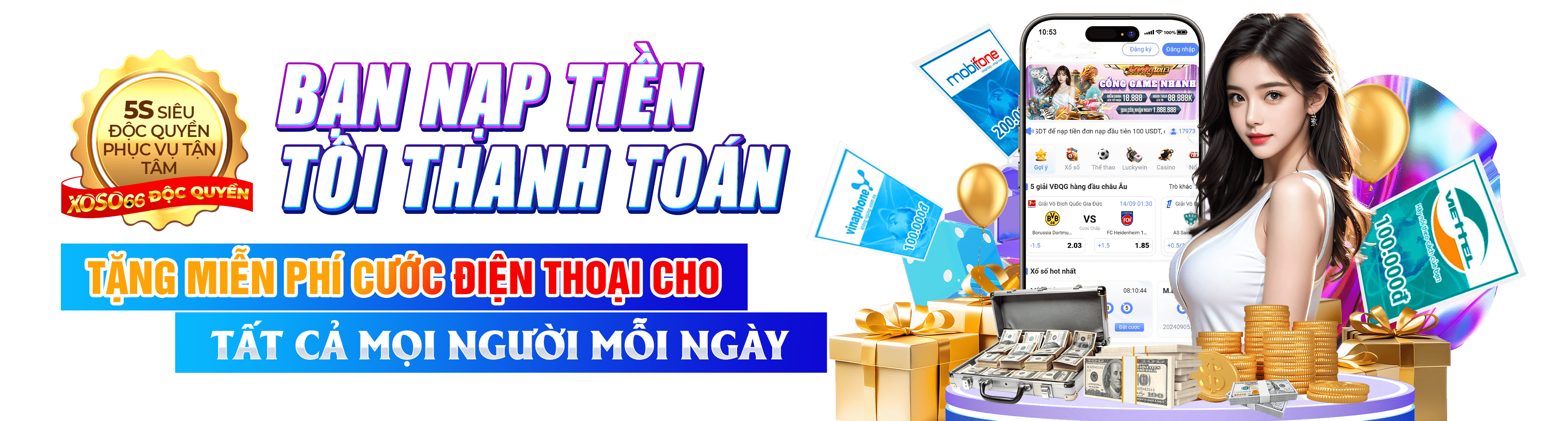 Hình ảnh quảng cáo của 789p hiển thị nền tảng và các lợi ích